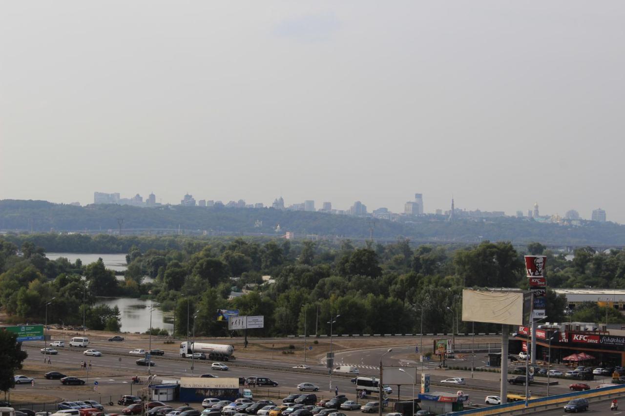Panoramic View Lux Apartment On Metro Osokorky Kiev Exterior foto
